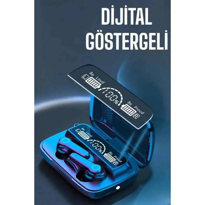 BUĞZ Bluetooth Kulaklık Dijital Göstergeli Kablosuz Uzun Pil Ömrü - BUĞZ