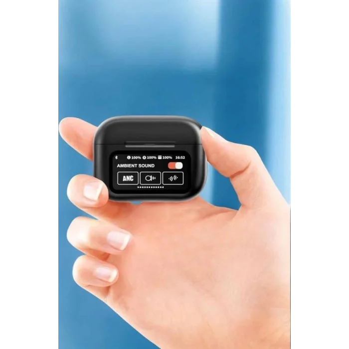  Bluetooth Kulaklık Kablosuz Ekranlı ANC/ENC Destekli Dokunmatik