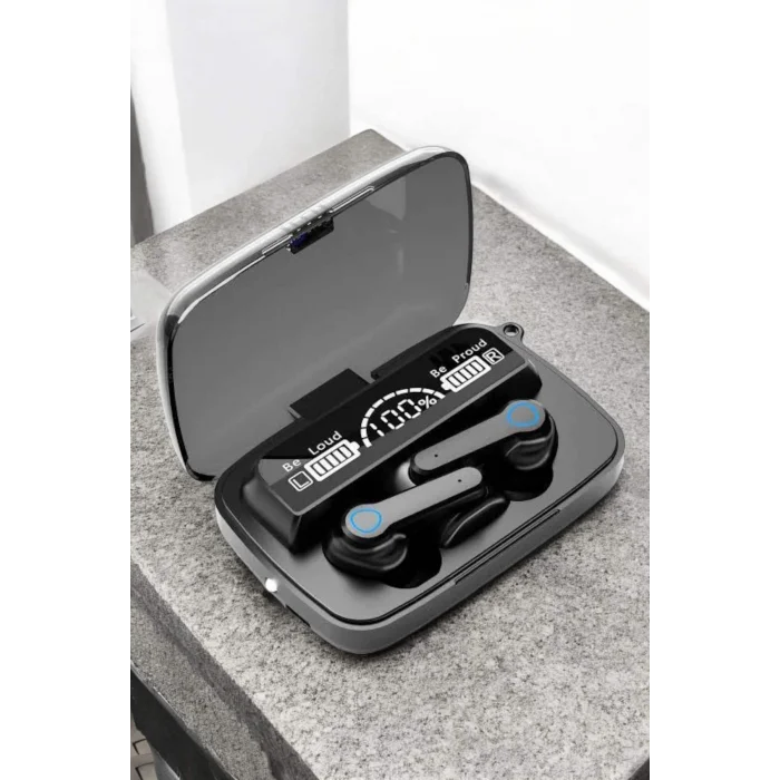 BUĞZ Bluetooth Kulaklık Powerbankli Dijital Göstergeli Dokunmatik Kontrol - BUĞZ