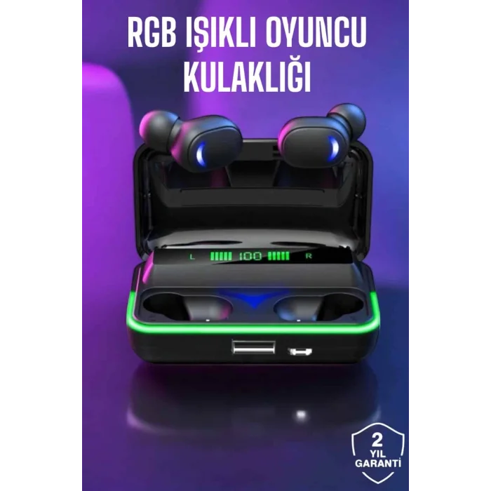  Bluetooth Kulaklık Powerbankli Yüksek Ses Kaliteli Şarj Göstergeli