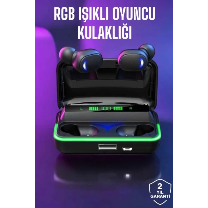  Bluetooth Kulaklık Powerbankli Yüksek Ses Kaliteli Şarj Göstergeli