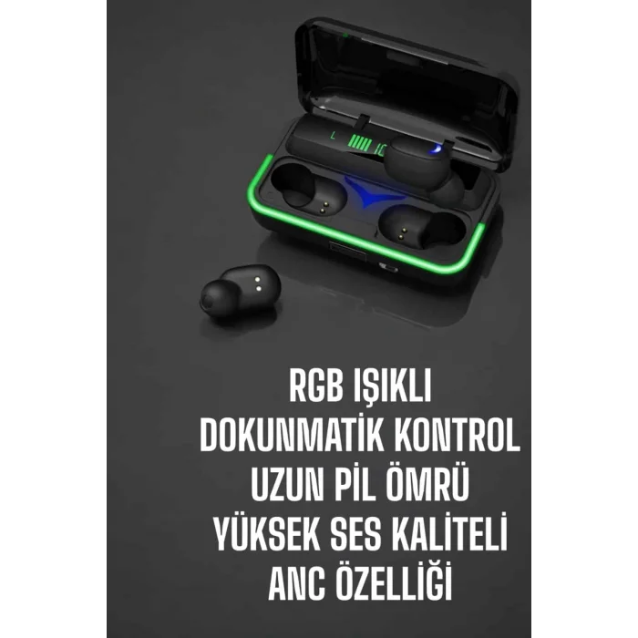 BUĞZ Bluetooth Kulaklık Powerbankli Yüksek Ses Kaliteli Şarj Göstergeli - BUĞZ