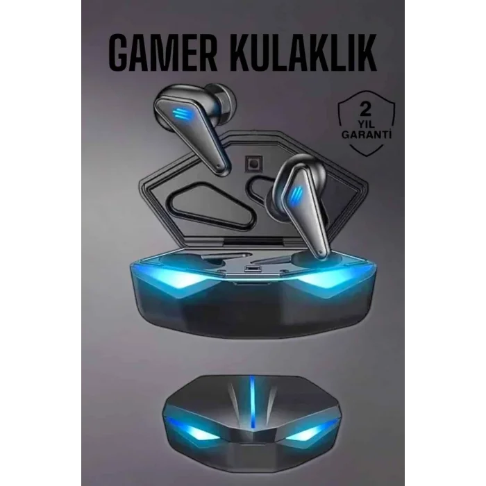 BUĞZ Bluetooth Oyuncu Kulaklığı Led Işıklı Kablosuz ANC Özelliği