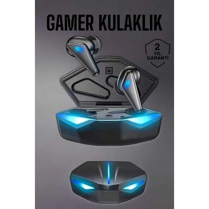 BUĞZ Bluetooth Oyuncu Kulaklığı Led Işıklı Kablosuz ANC Özelliği