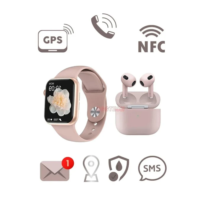 BUĞZ Bluetooth Özellikli Akıllı Saat - Nabız, Uyku Takibi, GPS ve Suya Dayanıklı Spor Modeli