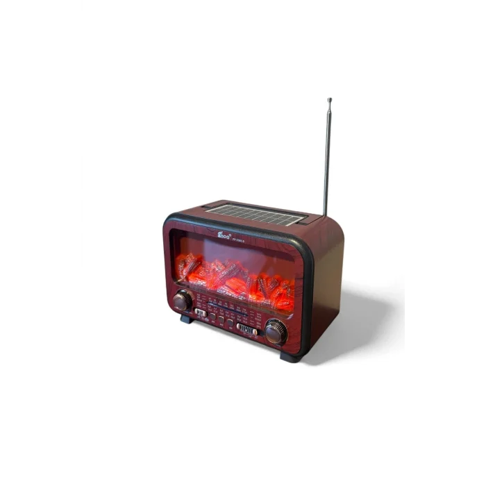 BUĞZ Bluetooth özellikli bordo şömine görünümlü nostaljik radyo, 2 yıl garantili - Elektronik