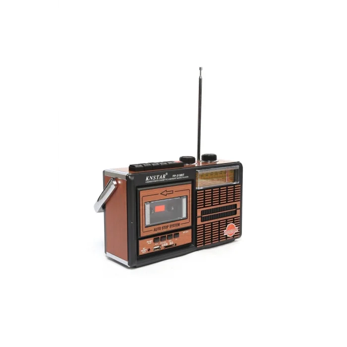 BUĞZ Bluetooth özellikli kahverengi nostaljik kaset çalar USB SD TF kart FM AM SW1-2 radyo 2 yıl