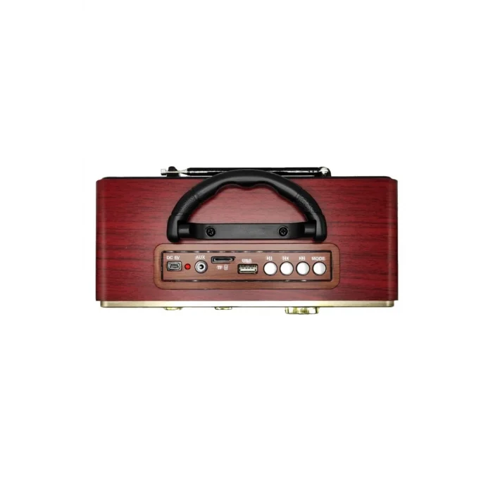 BUĞZ Bluetooth özellikli kahverengi nostaljik radyo USB SD kart girişli 2 yıl garantili