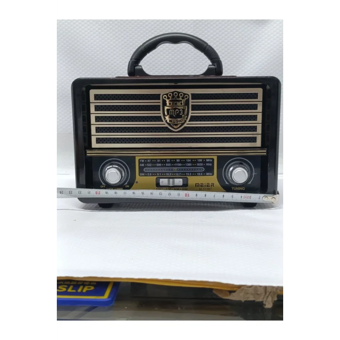 BUĞZ Bluetooth özellikli kahverengi nostaljik radyo USB SD MP3 çalarlı 2 yıl garantili