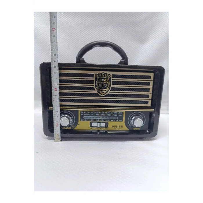 BUĞZ Bluetooth özellikli kahverengi nostaljik radyo USB SD MP3 çalarlı 2 yıl garantili