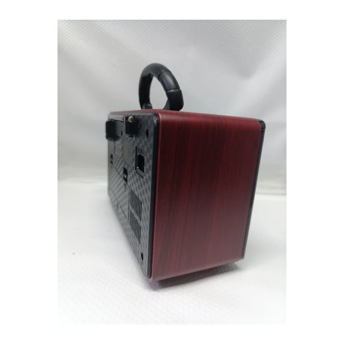 BUĞZ Bluetooth özellikli kahverengi nostaljik radyo USB SD MP3 çalarlı 2 yıl garantili