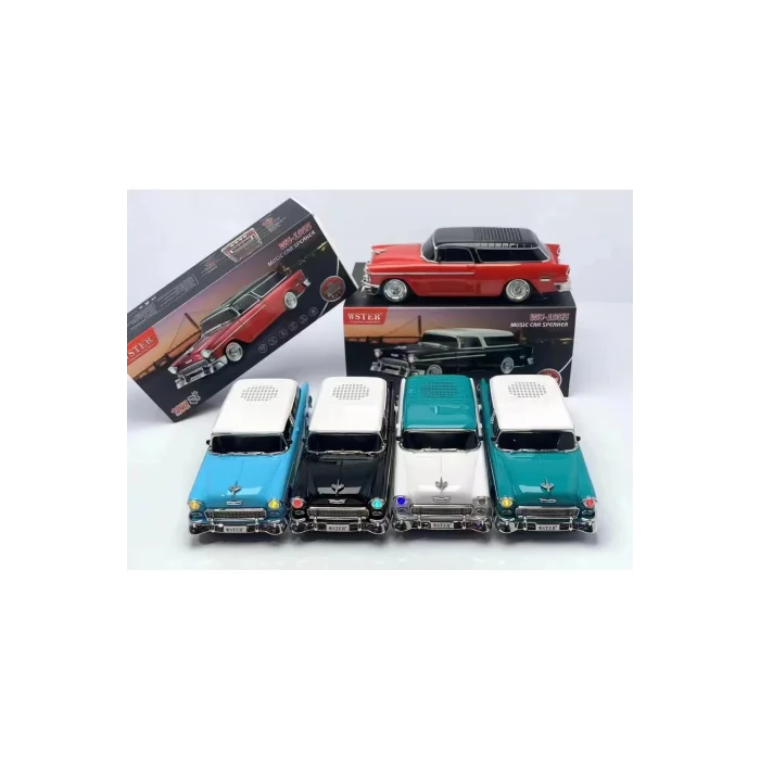 BUĞZ Bluetooth özellikli mavi nostaljik radyo hoparlör 10 watt FM radyo SD kart USB girişli