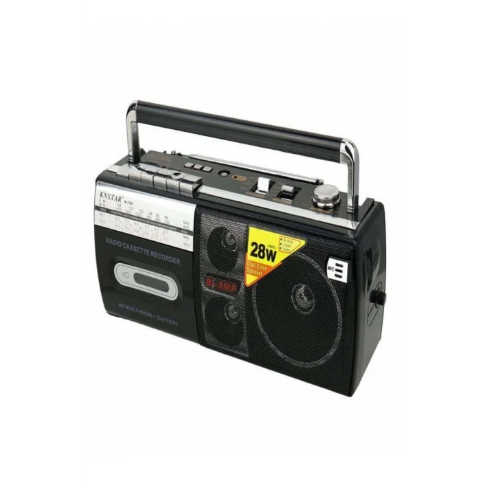 BUĞZ Bluetooth özellikli siyah kaset çalar, USB, SD girişli, FM radyo, 1 yıl garantili
