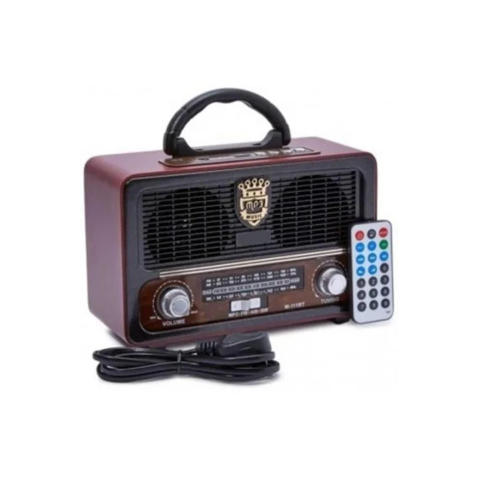 BUĞZ Bluetooth özellikli siyah nostaljik radyo kumandalı ve ışıklı 2 yıl garantili - Elektronik