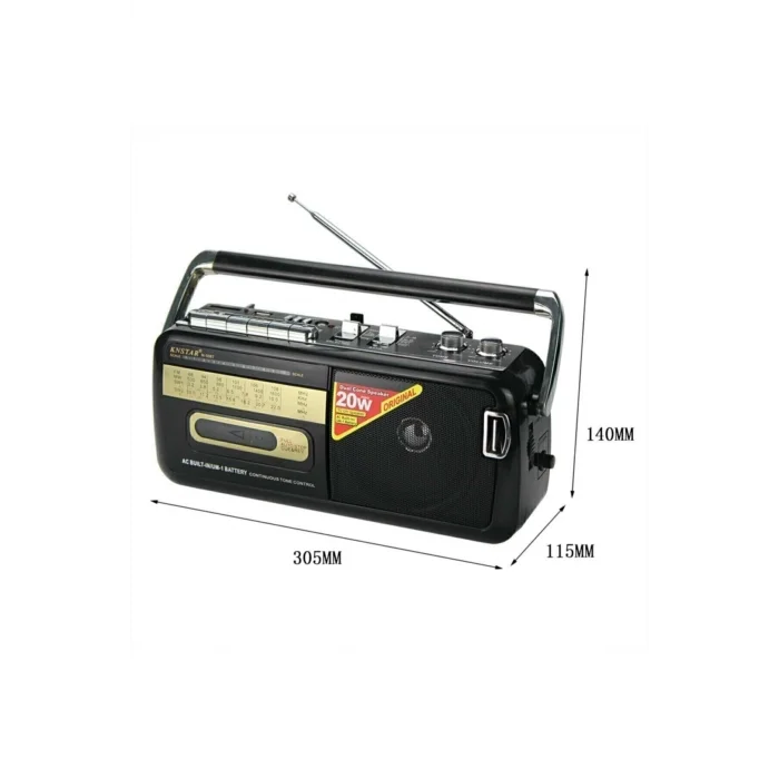 BUĞZ Bluetooth özellikli siyah nostaljik radyo USB SD FM radyo fonksiyonlu 2 yıl garantili