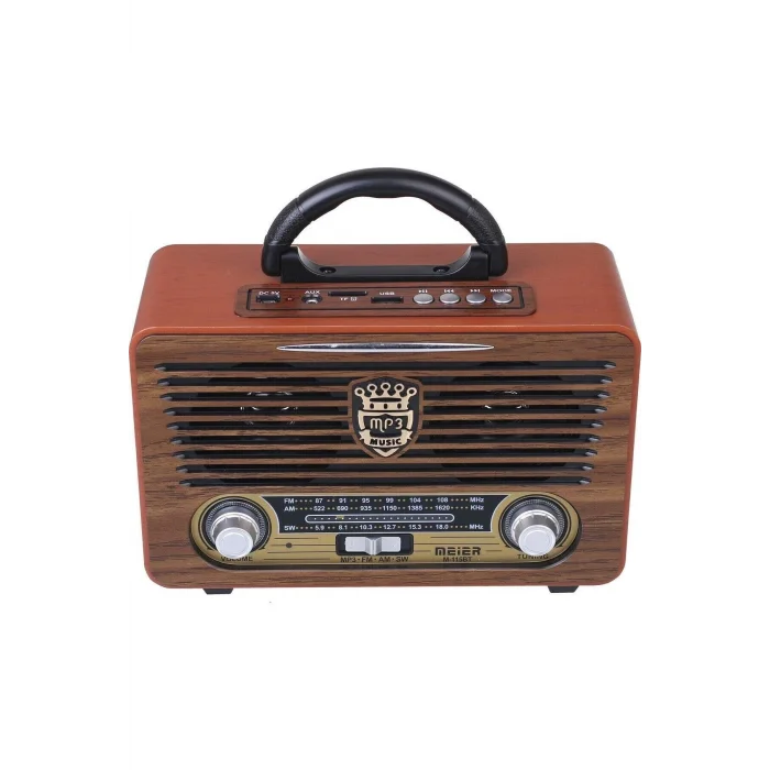 BUĞZ Bluetooth özellikli USB ve SD girişli nostaljik radyo, 2 yıl garantili - Elektronik