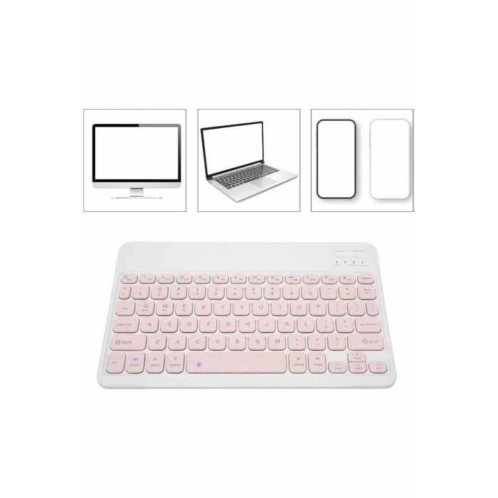 Bluetooth Şarj Edilebilir Mini Q Klavye Kablosuz Taşınabilir