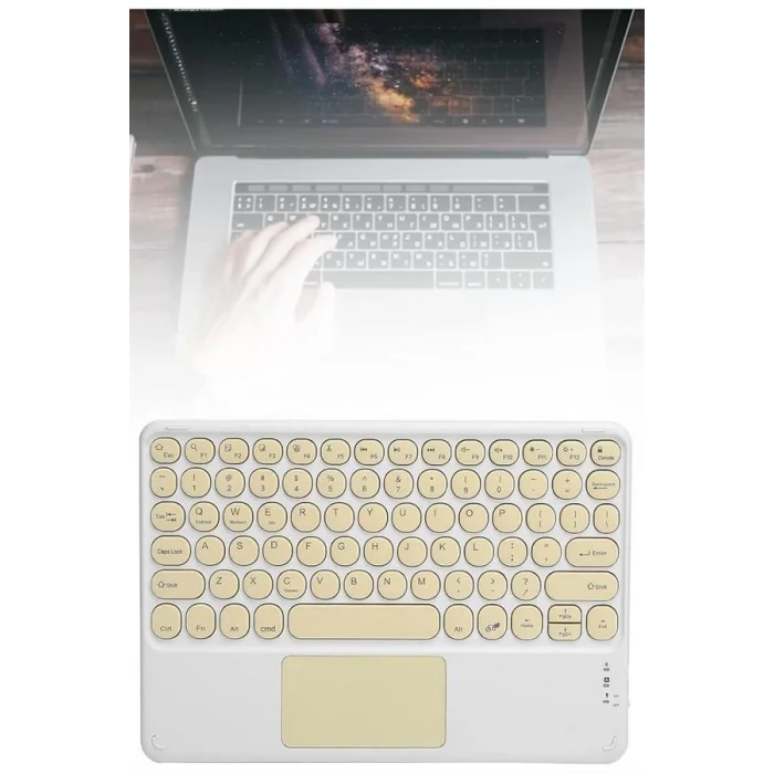 BUĞZ Bluetooth Touchpad Klavye 10.9 inch Kablosuz Wifi Q Klavye Slim