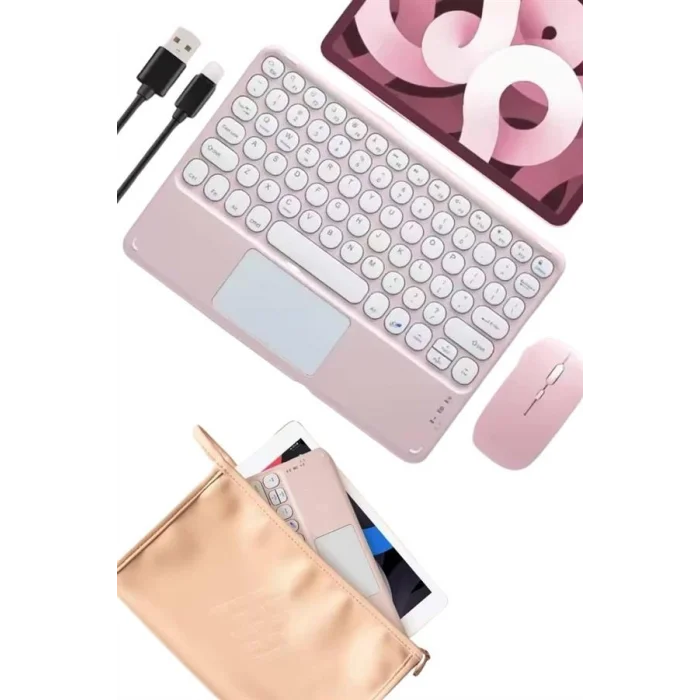 BUĞZ Bluetooth Touchpad Klavye Ultra İnce Taşınabilir Q Klavye Yeni Nesil