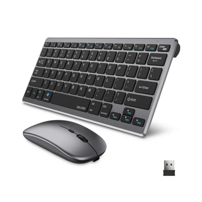 BUĞZ Bluetooth ve 2.4G Destekli Kablosuz Klavye Mouse Seti Şarj Edilebilir