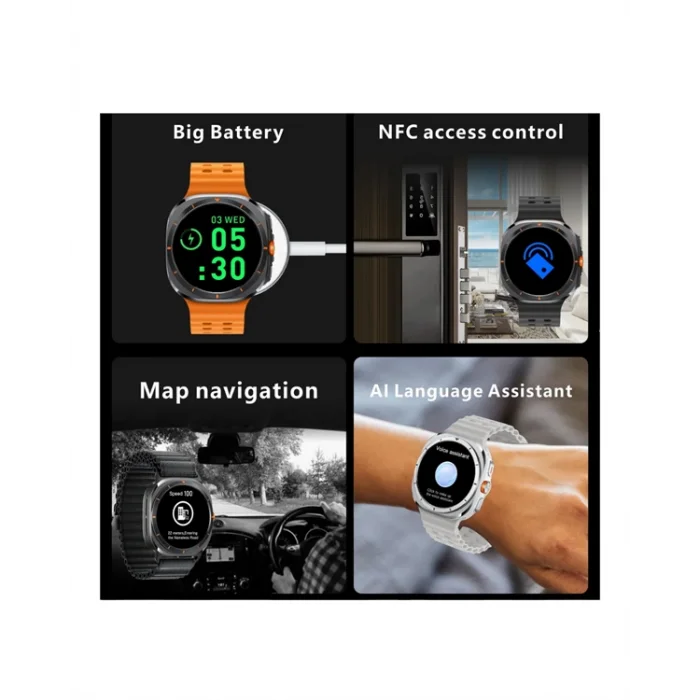 BUĞZ Bluetooth ve Sesli Görüşme Özellikli Akıllı Saat | 2 Ekran | 400 mAh Batarya - Lisinya