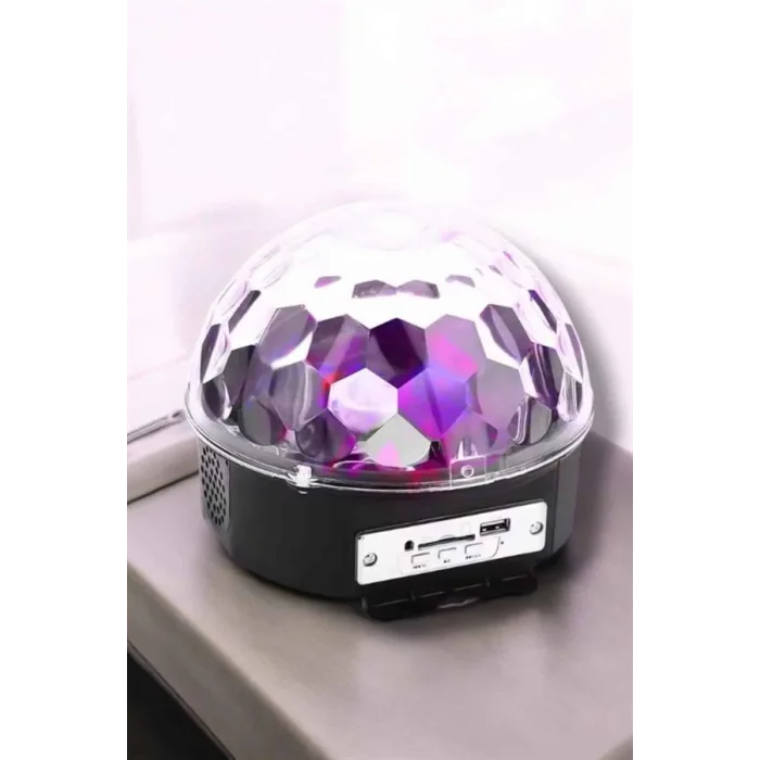 BUĞZ Bluetooth ve Uzaktan Kumandalı Çok Renkli Masaüstü Disko Topu - Lisinya