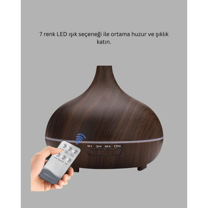 BUĞZ BN01 Uçucu Yağ Uyumlu Renkli LED Işıklı Nemlendirici