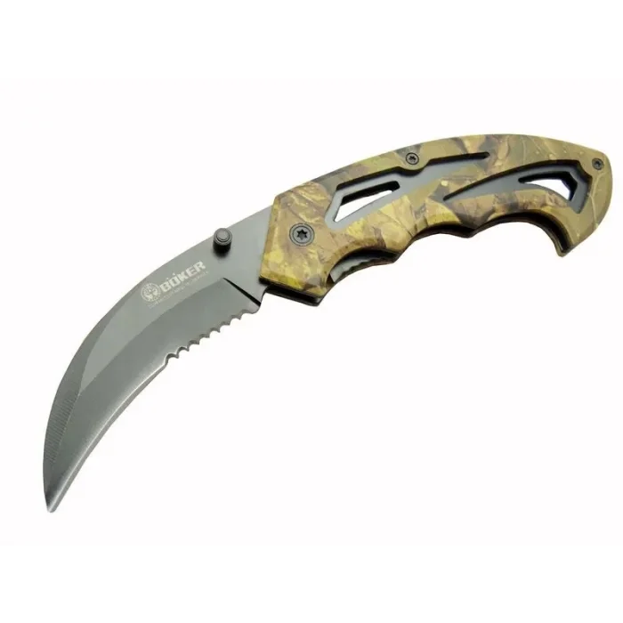 BUĞZ Eco Lounge Böker 2-6 Karambit Outdoor Çakı 19 cm - Plastik Kamuflaj Saplı