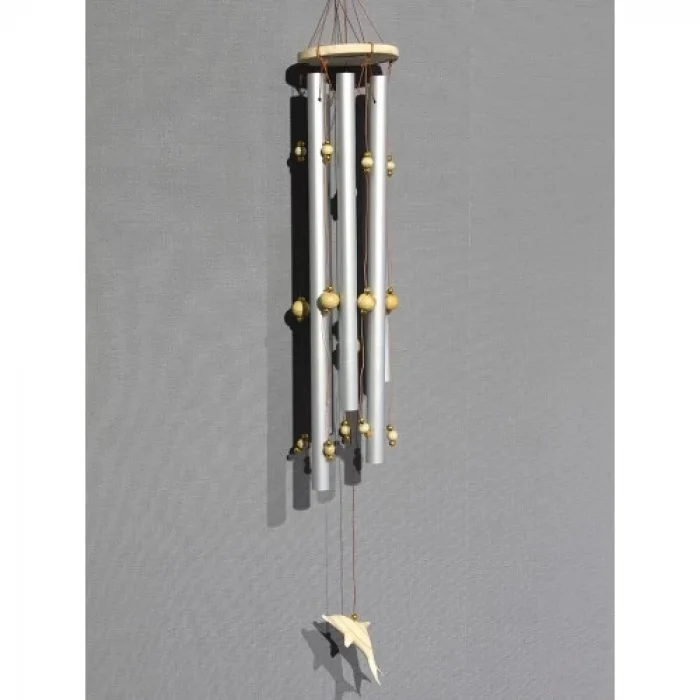  Boncuklu Metal Rüzgar Çanı Model 1