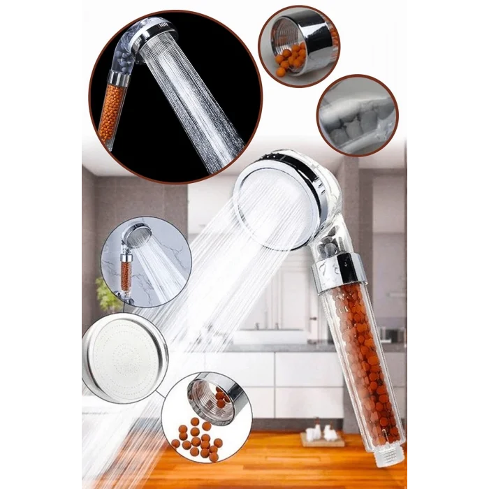 BUĞZ Boncuklu Su Tasarruflu Kireç Önleyici Duş Başlığı