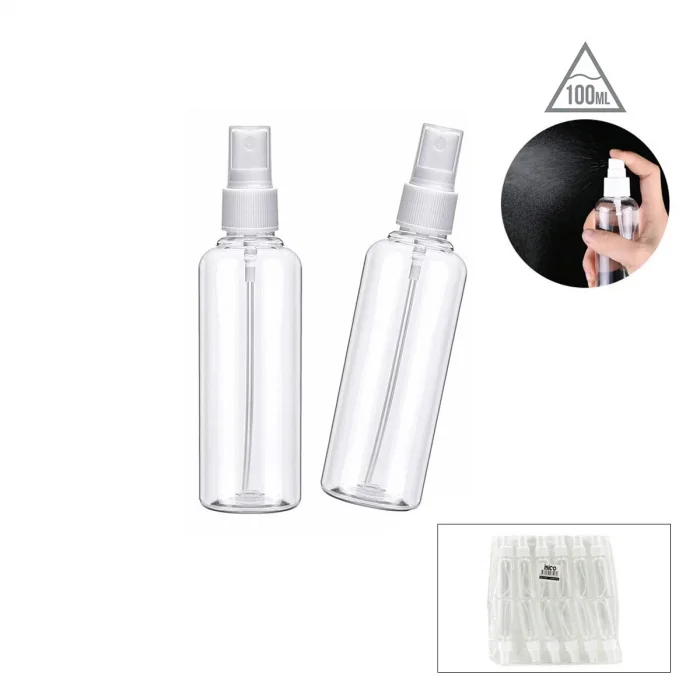 BUĞZ Boş Sprey Şişesi - 100 ml - Plastik - Şeffaf