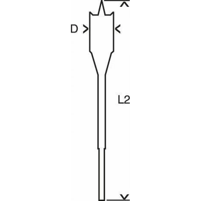 BUĞZ Bosch 30X152 Altıgen Yassı Ahşap Maktap Ucu