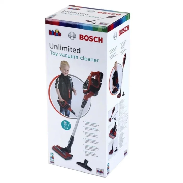  Bosch Oyuncak Sesli Işıklı Kırmızı Elektrik Süpürgesi - S00006808