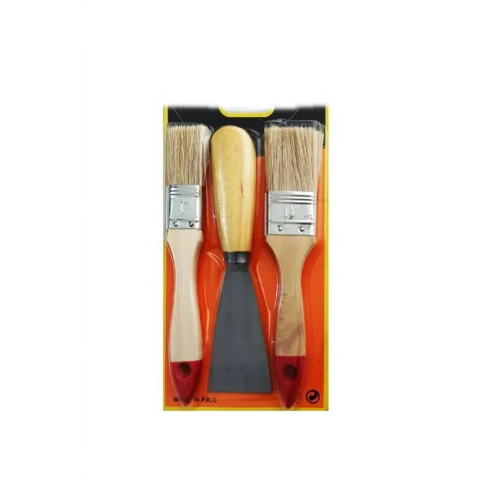 BUĞZ Boya Kestirme Fırça- Spatula Seti 3lü Bx40