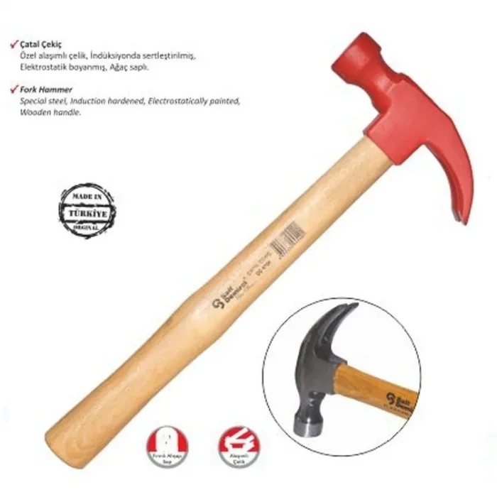 BUĞZ Boyalı Çatal Çekiç