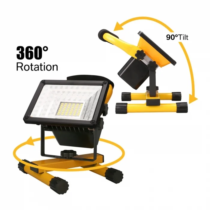 BUĞZ Br P30 Ip65 Waterproof 20led 30w Taşınabilir Şarjlı Led Projektör