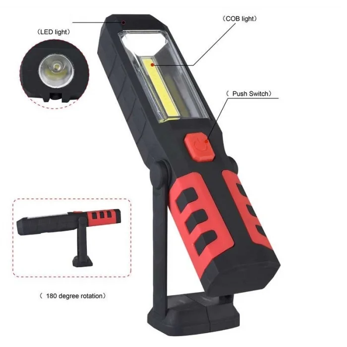 BUĞZ Br S99 Cob Led Şarj Edilebilir Mıknatıslı Çalışma Feneri
