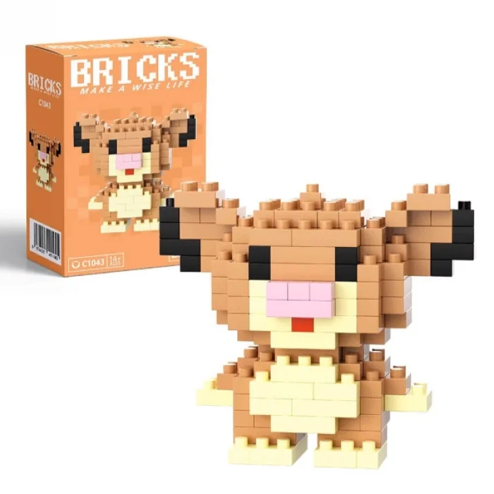 BUĞZ Bricks Aslan Kral Simba Mini Lego Figürü