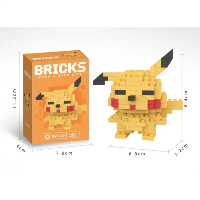 BUĞZ Bricks Pikachu Mini Lego Figürü