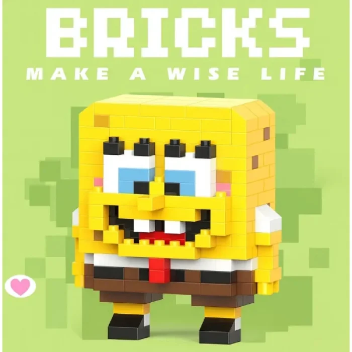 BUĞZ Bricks Sünger Bob Mini Lego Figürü