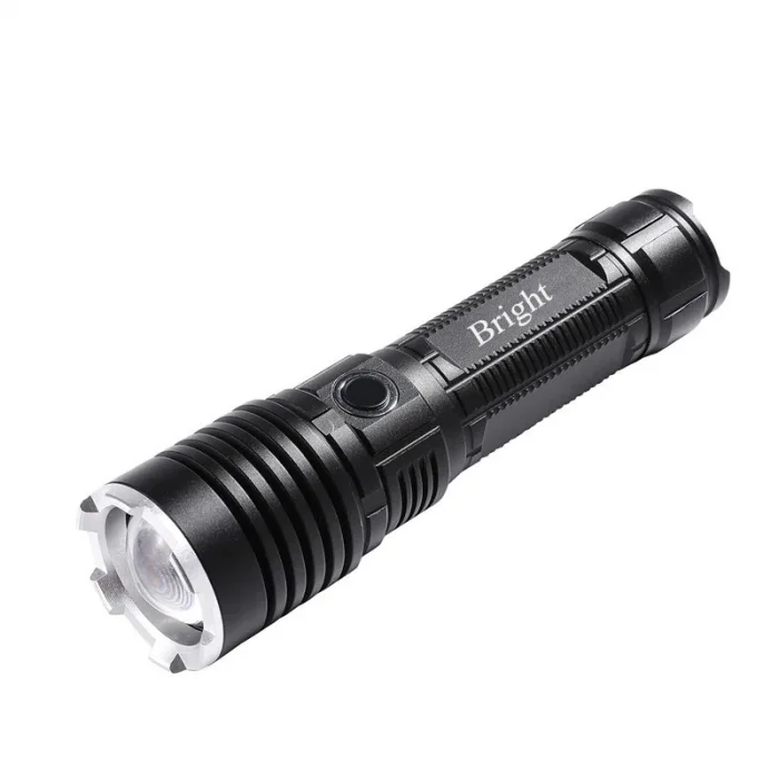 BUĞZ Bright Ght-5761 Xp50 Led 3 Mod Zoomlu Yağmur Suyu Geçirmez Şarjlı El Feneri