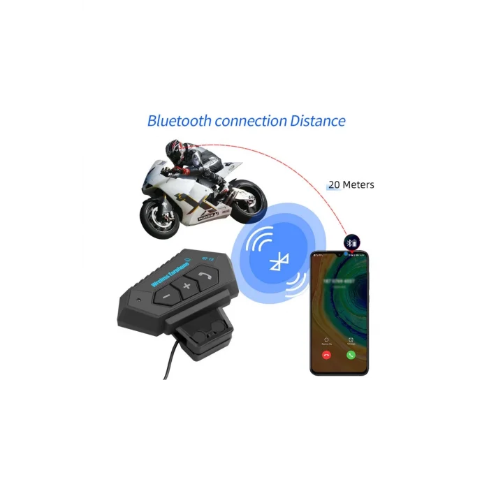 BUĞZ Bt12 Kask Kulaklık Bluetooth Motosiklet Kulaklık Interkom Motorsiklet Kulaklık