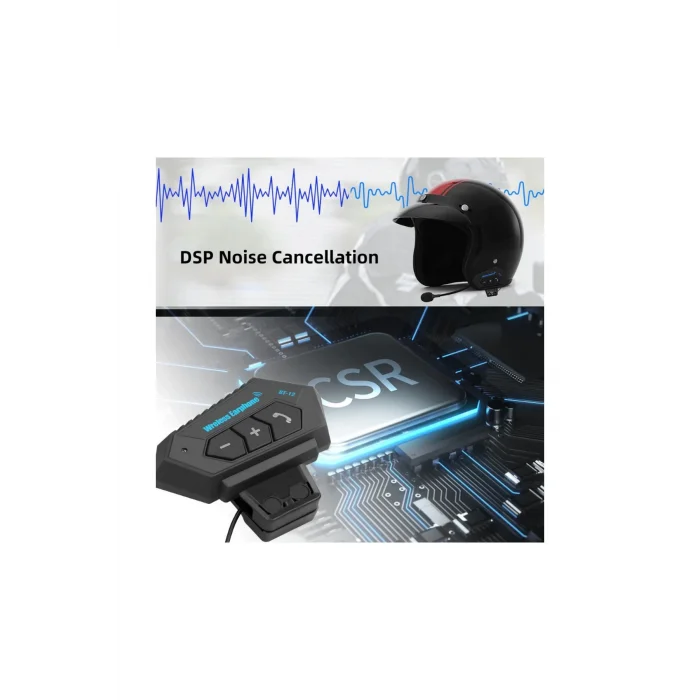 BUĞZ Bt12 Kask Kulaklık Bluetooth Motosiklet Kulaklık Interkom Motorsiklet Kulaklık