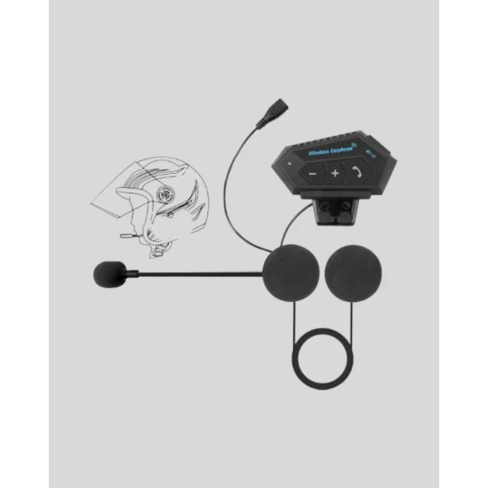 BUĞZ BT22 Kask Bluetooth Kulaklık 5.0 – Suya Dayanıklı, Gürültü Önleyici, Uzun Pil Ömürlü