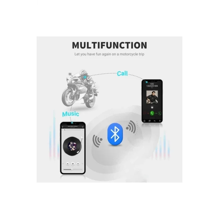 BUĞZ Bt22 Kask Kulaklık Bluetooth Motosiklet Kulaklık 5.0 Bluetooth Interkom Motorsiklet Kulaklık