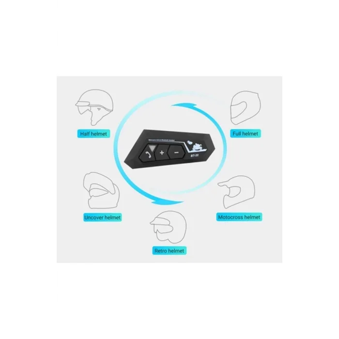 BUĞZ Bt22 Kask Kulaklık Bluetooth Motosiklet Kulaklık 5.0 Bluetooth Interkom Motorsiklet Kulaklık - Lisinya