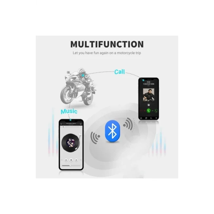 BUĞZ Bt22 Kask Kulaklık Bluetooth Motosiklet Kulaklık 5.0 Bluetooth Interkom Motorsiklet Kulaklık - Lisinya
