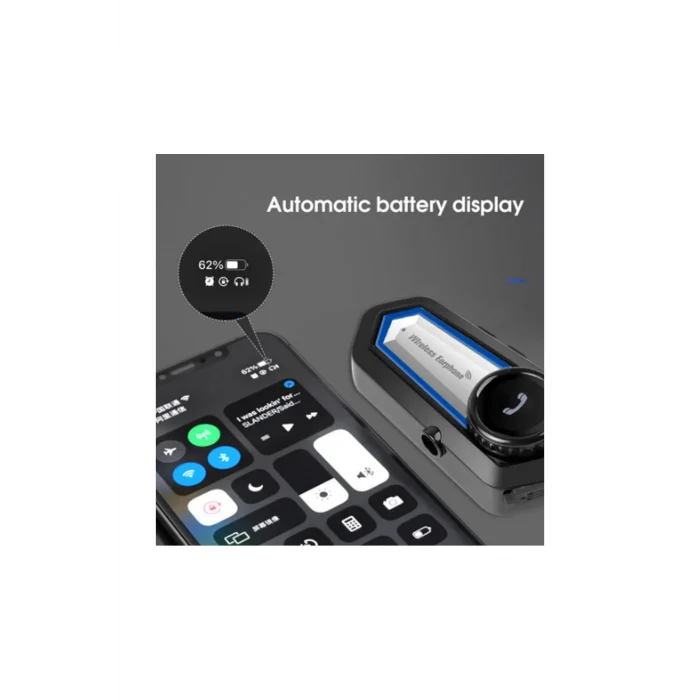 BUĞZ Bt31 Kask Kulaklık Bluetooth 5.0 Motosiklet Interkom Su Geçirmez Kablosuz Kulaklık - Lisinya