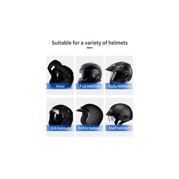 BUĞZ Bt31 Kask Kulaklık Bluetooth 5.0 Motosiklet Interkom Su Geçirmez Kablosuz Kulaklık - Lisinya