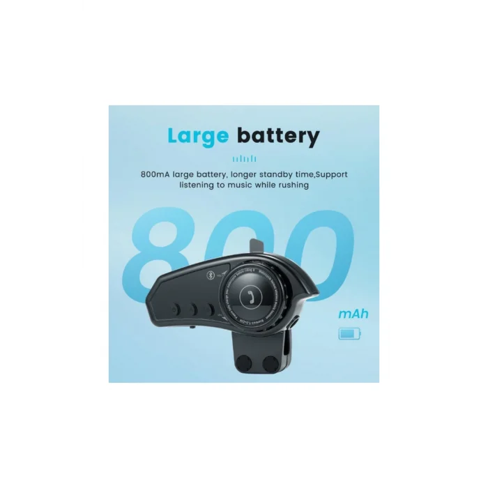 BUĞZ Bt35 Kask Kulaklık Bluetooth 5.0 Motosiklet Interkom Su Geçirmez Kablosuz Kulaklık